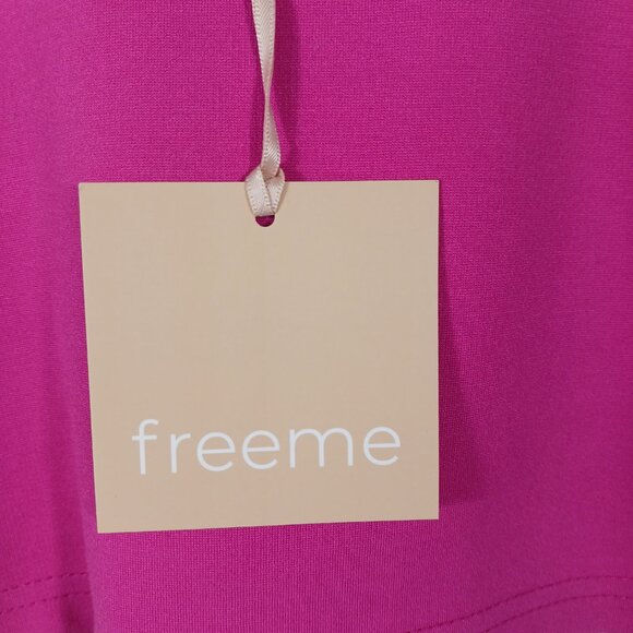 NWT Freeme  Pink Cropped Tank Size Medium Casual, Athleisure Layering Piece - Picture 4 of 12